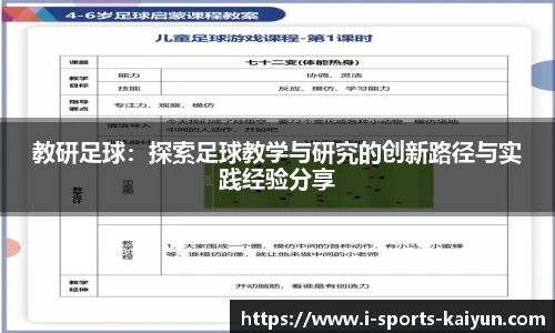 教研足球：探索足球教学与研究的创新路径与实践经验分享