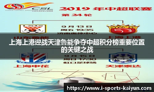 上海上港迎战天津鲁能争夺中超积分榜重要位置的关键之战