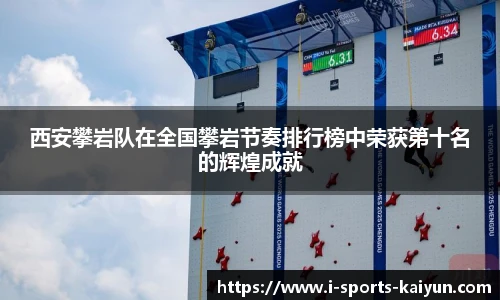 西安攀岩队在全国攀岩节奏排行榜中荣获第十名的辉煌成就